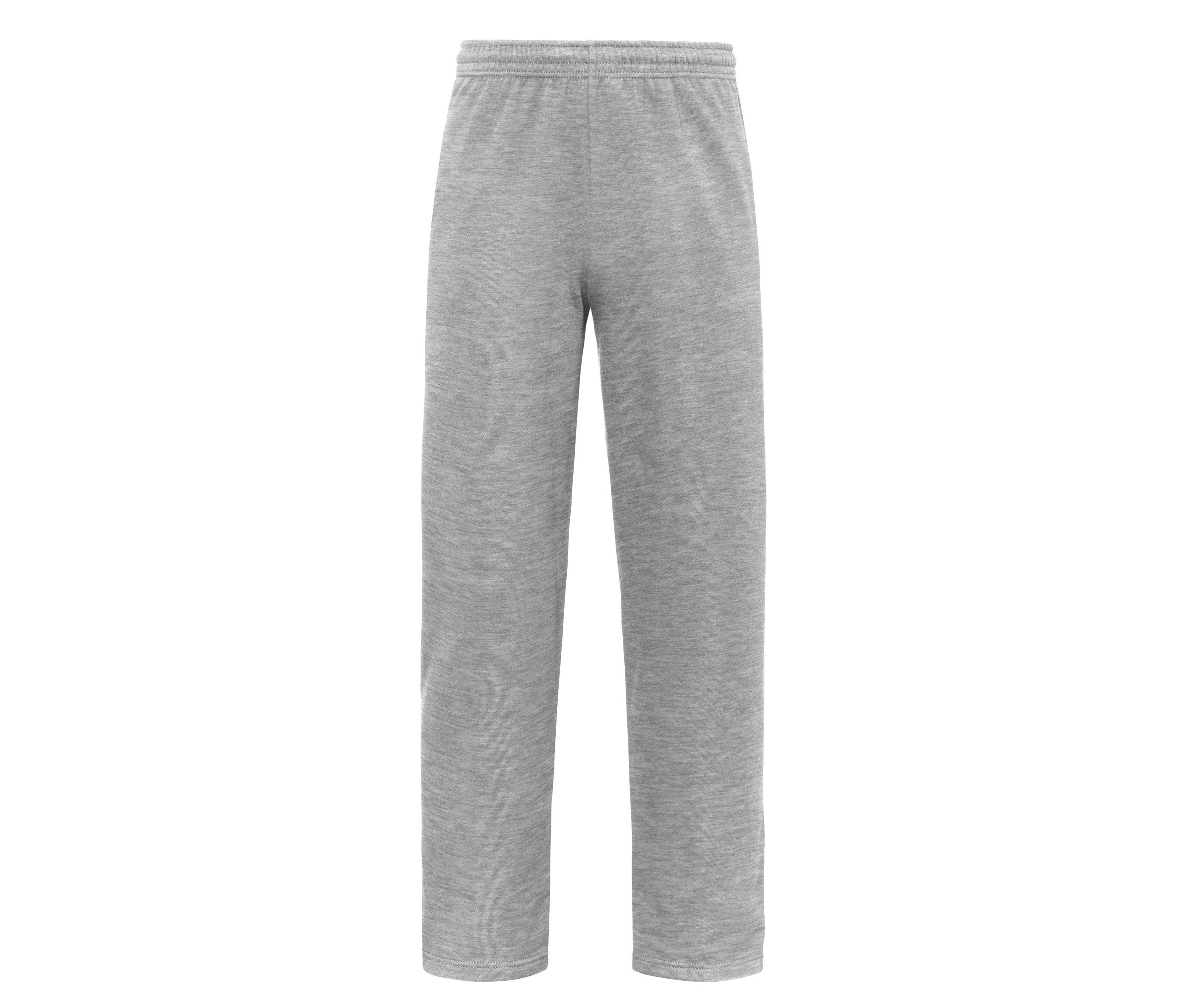 Pantalón Iconic 250 Open HEM JOG Pants Fruit of the Loom SC4064 en color athletic heather