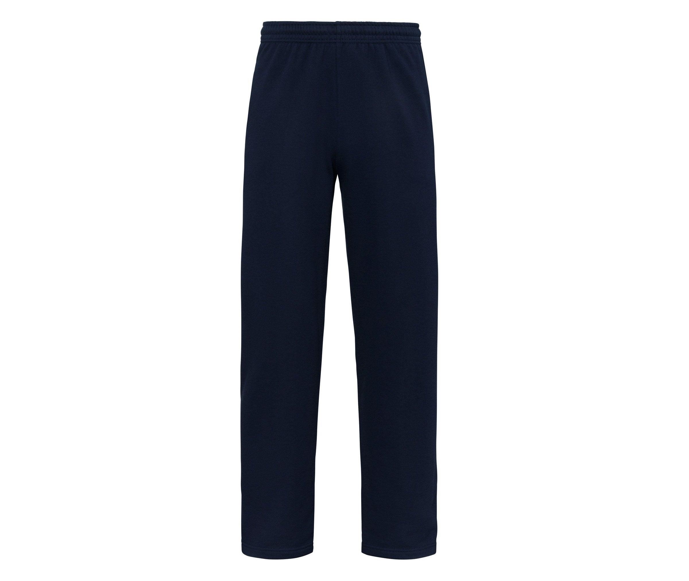 Pantalón Iconic 250 Open HEM JOG Pants Fruit of the Loom SC4064 en color deep navy