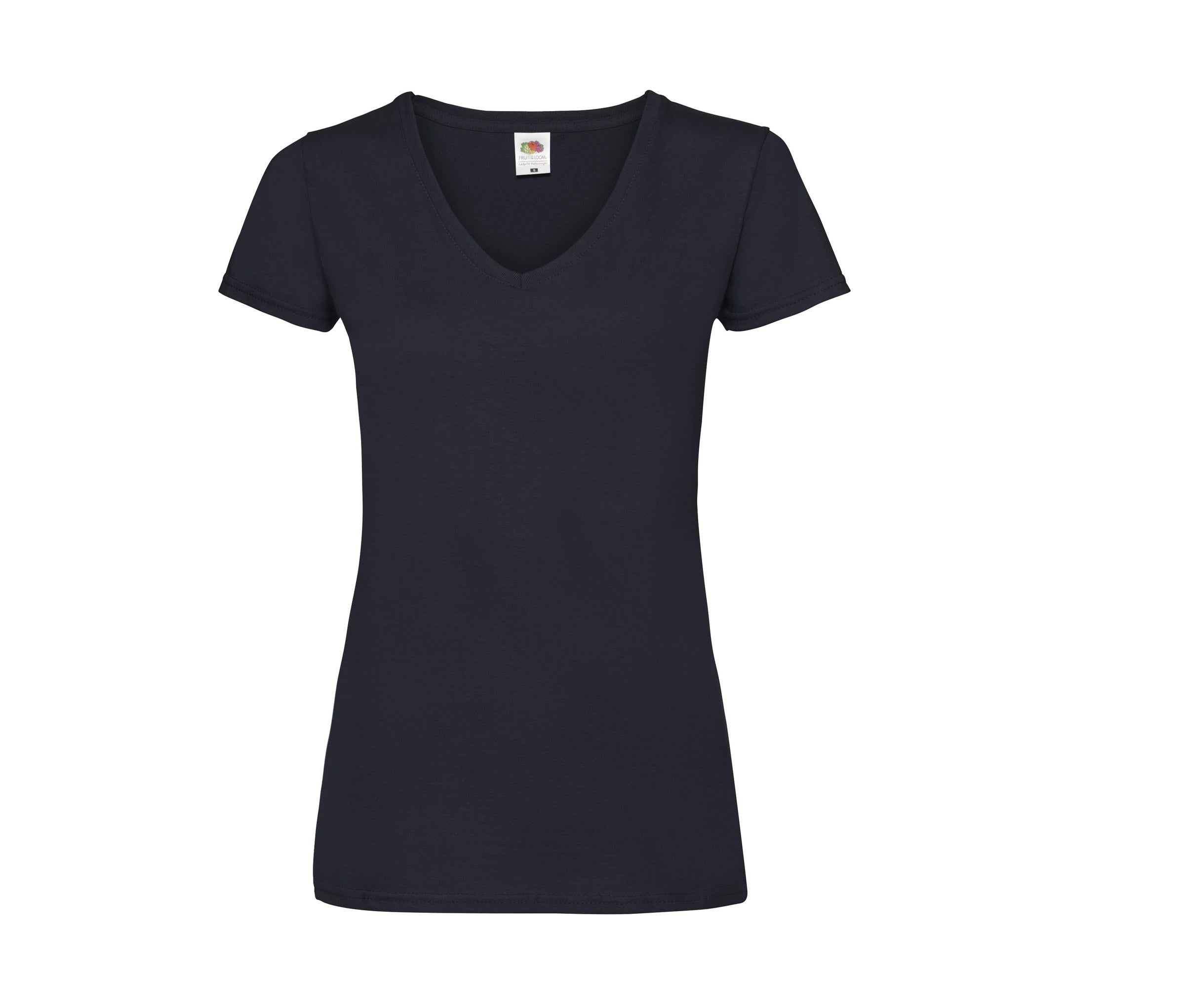 Camiseta Ladies Valueweight V-neck Fruit of the Loom SC601 en color deep navy