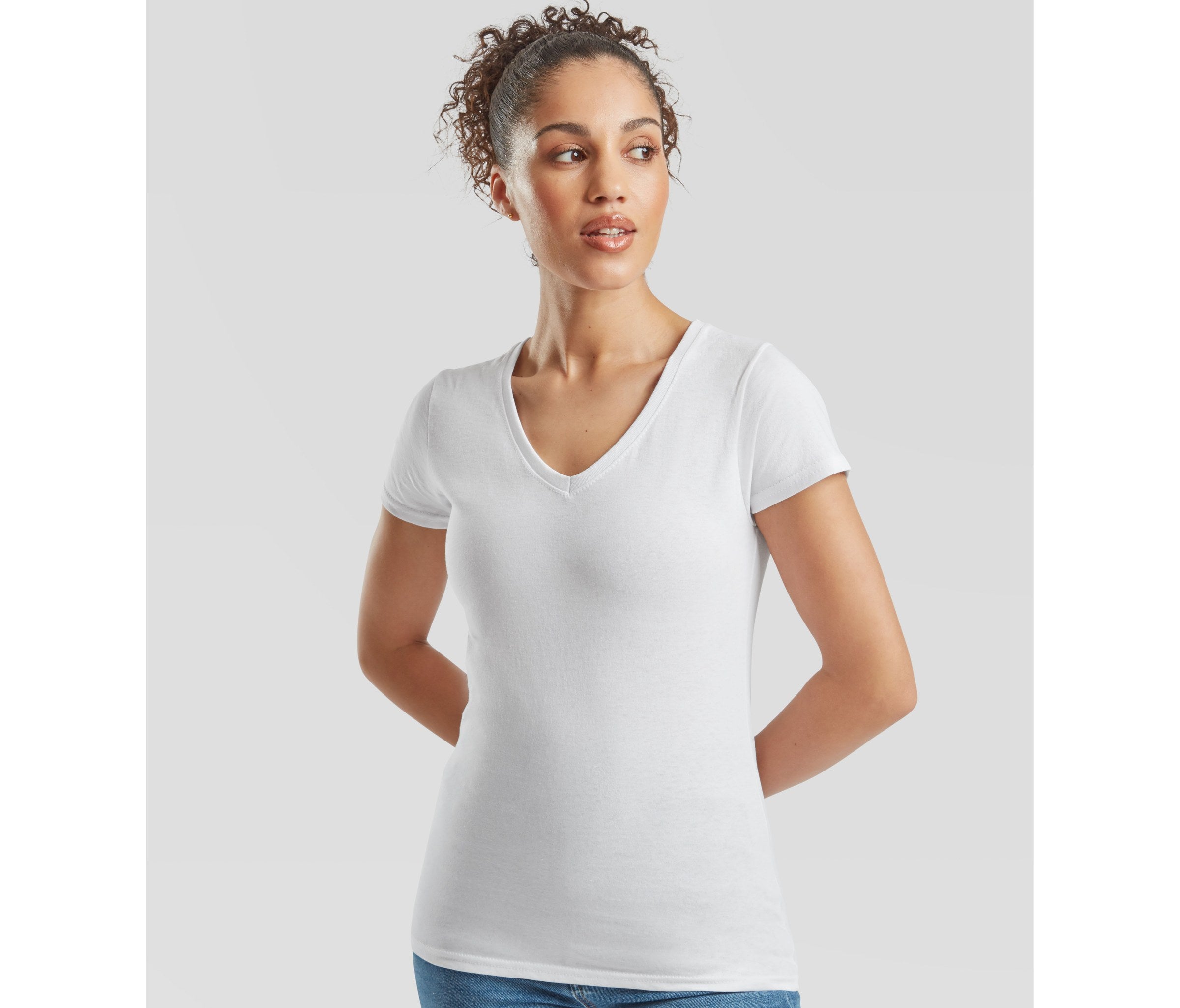 Camiseta Ladies Valueweight V-neck - Fruit of the Loom SC601