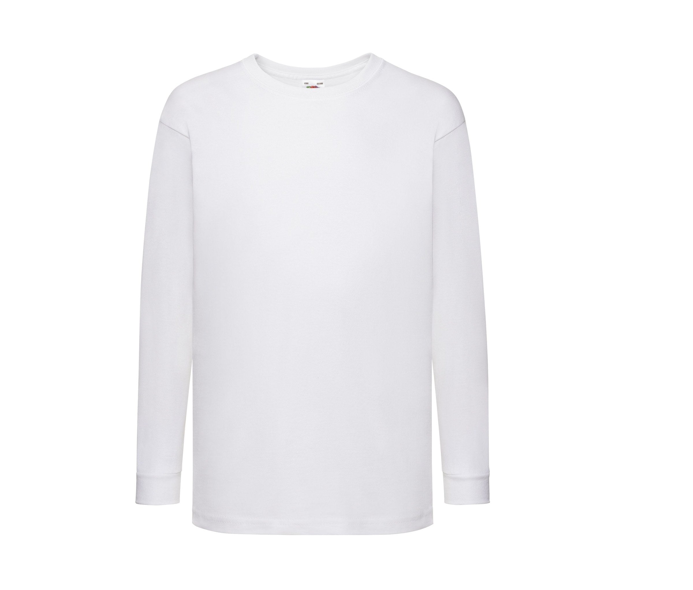 Camiseta Kids Valueweight Long Sleeve Fruit of the Loom SC6107 en color blanco