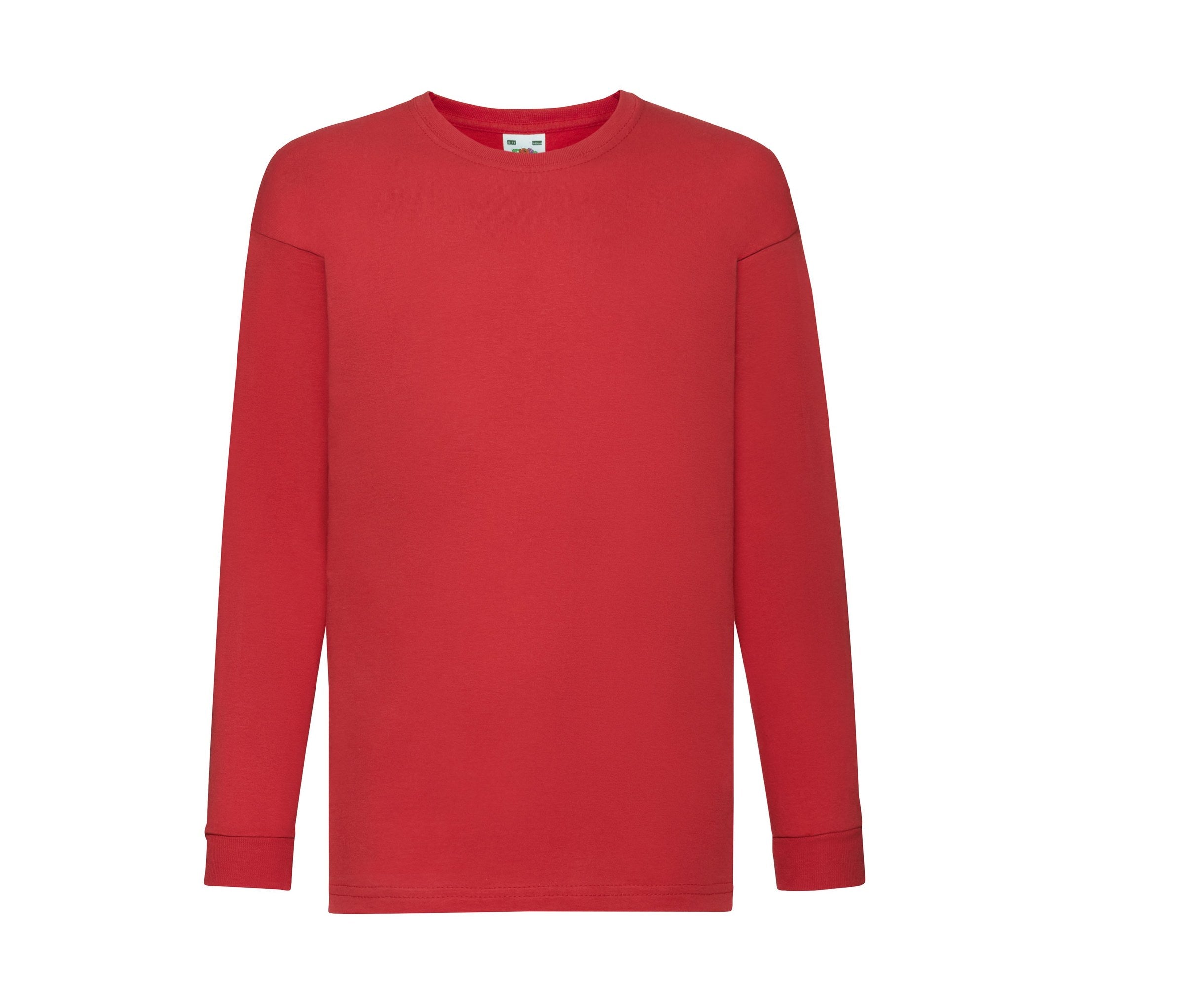 Camiseta Kids Valueweight Long Sleeve Fruit of the Loom SC6107 en color rojo
