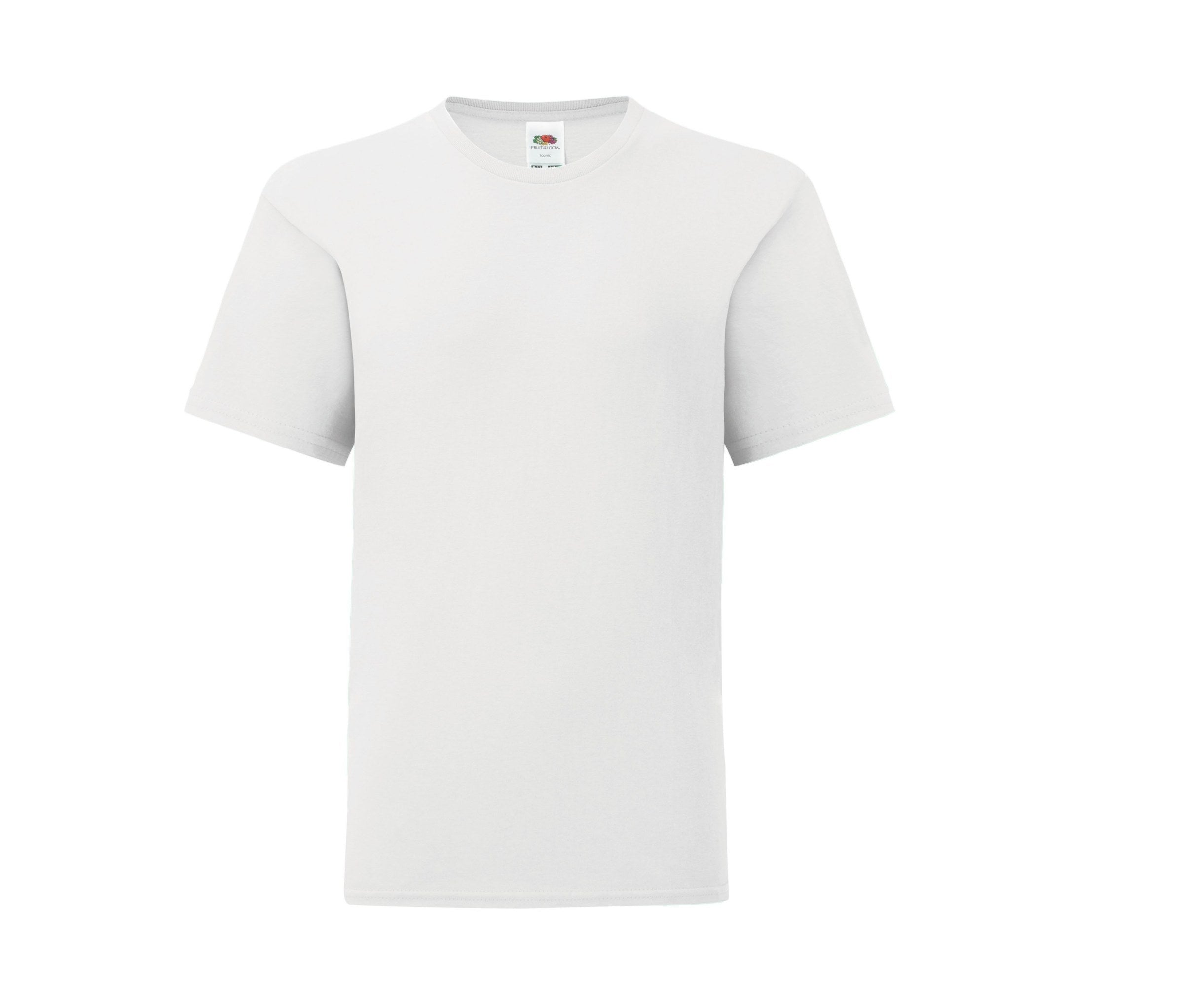 Camiseta Kids Iconic 150 Fruit of the Loom SC6123 en color blanco