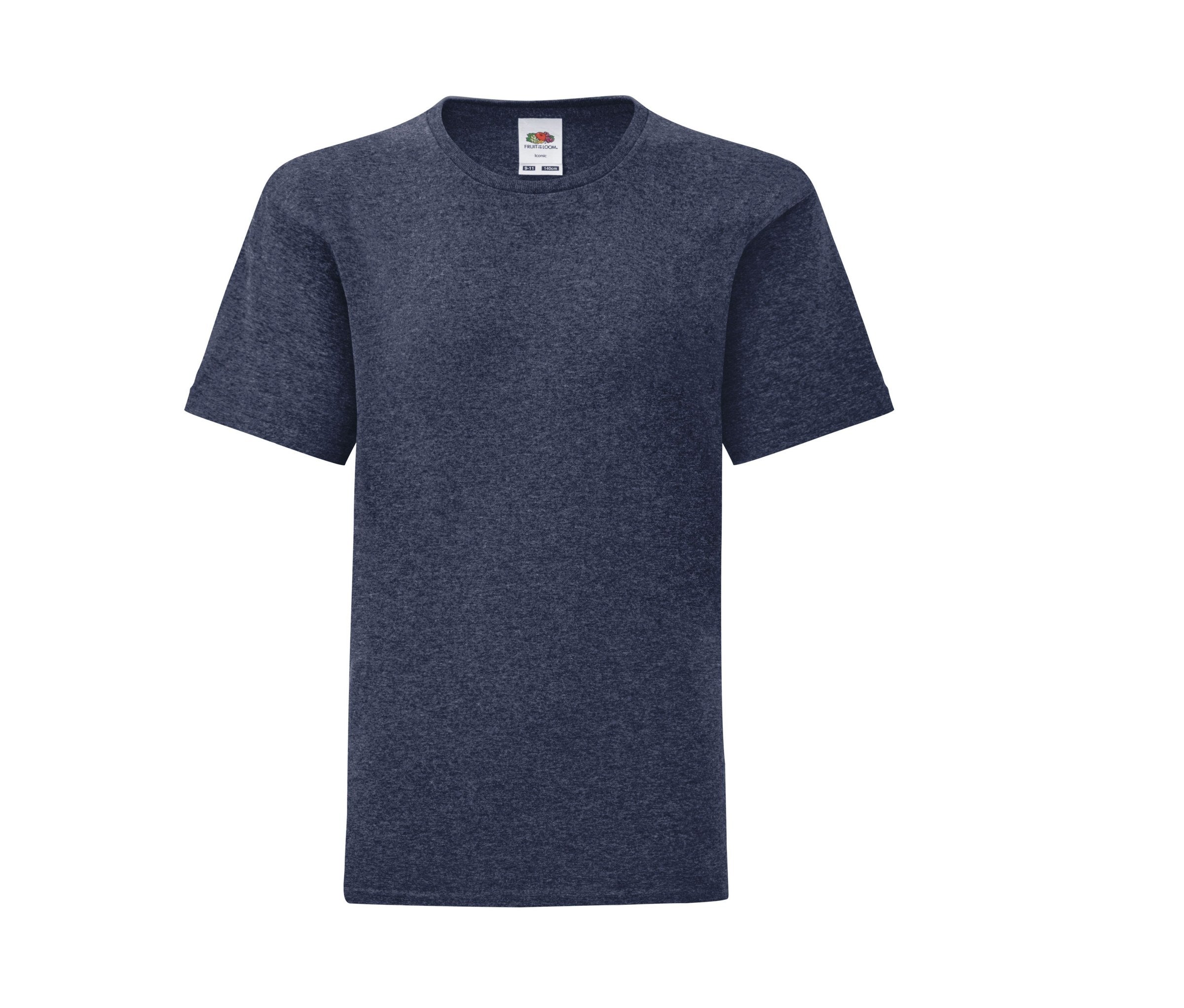 Camiseta Kids Iconic 150 Fruit of the Loom SC6123 en color heather navy