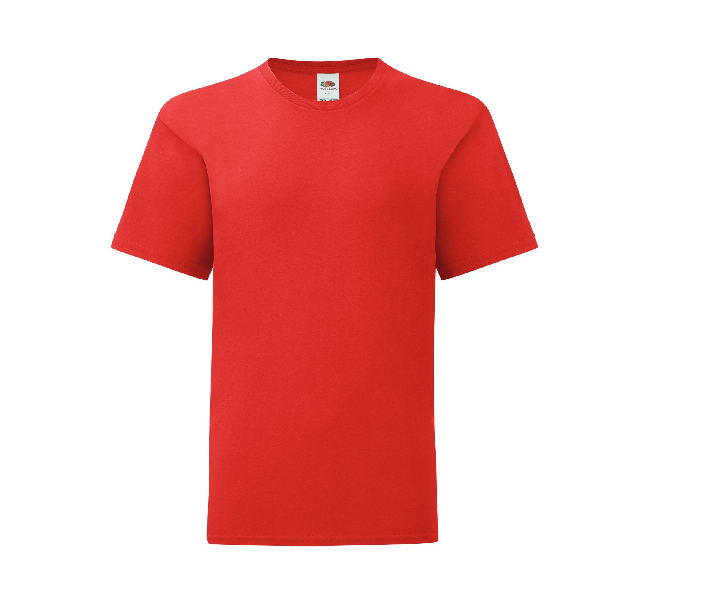 Camiseta Kids Iconic 150 Fruit of the Loom SC6123 en color rojo