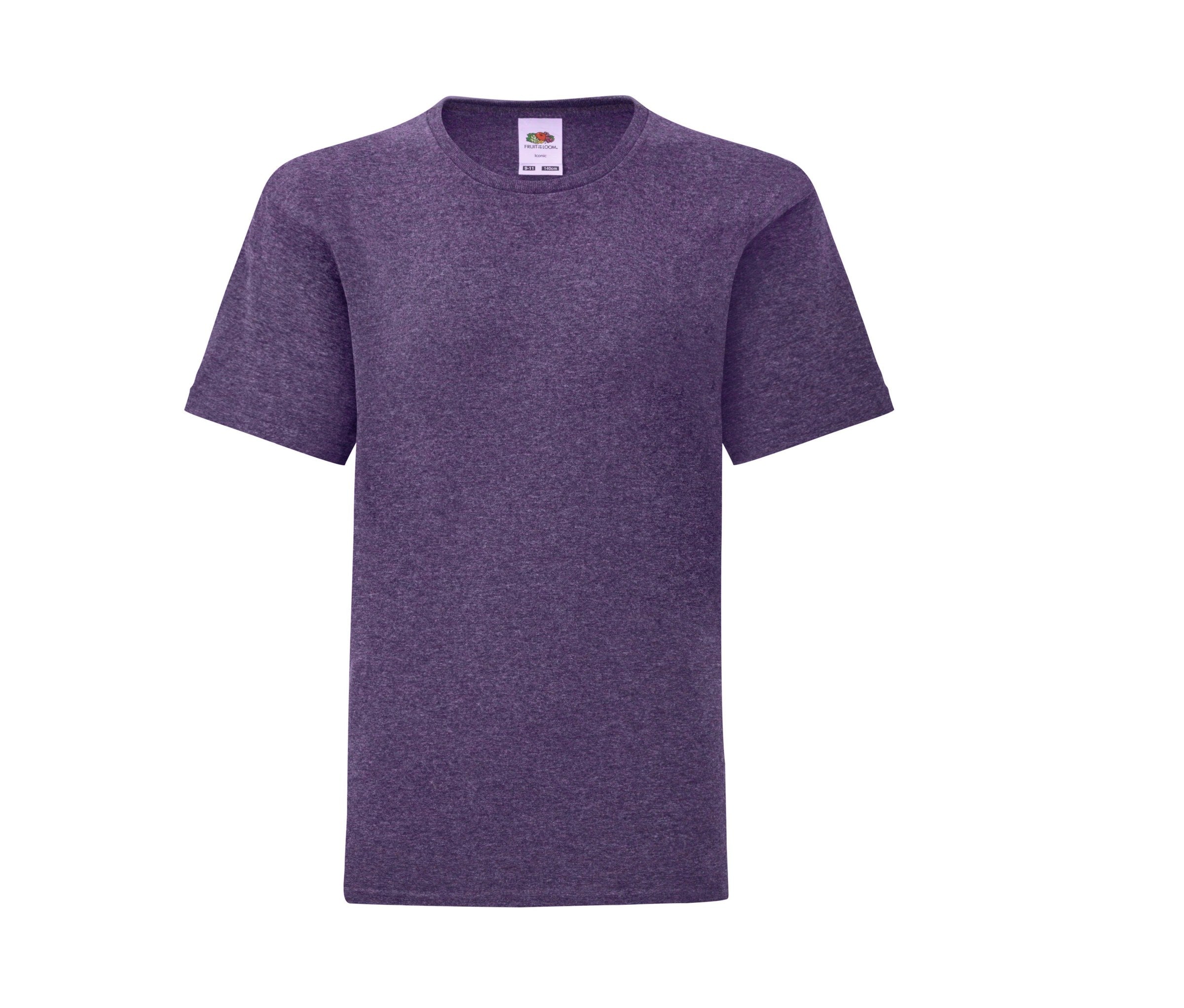 Camiseta Kids Iconic 150 Fruit of the Loom SC6123 en color heather purple
