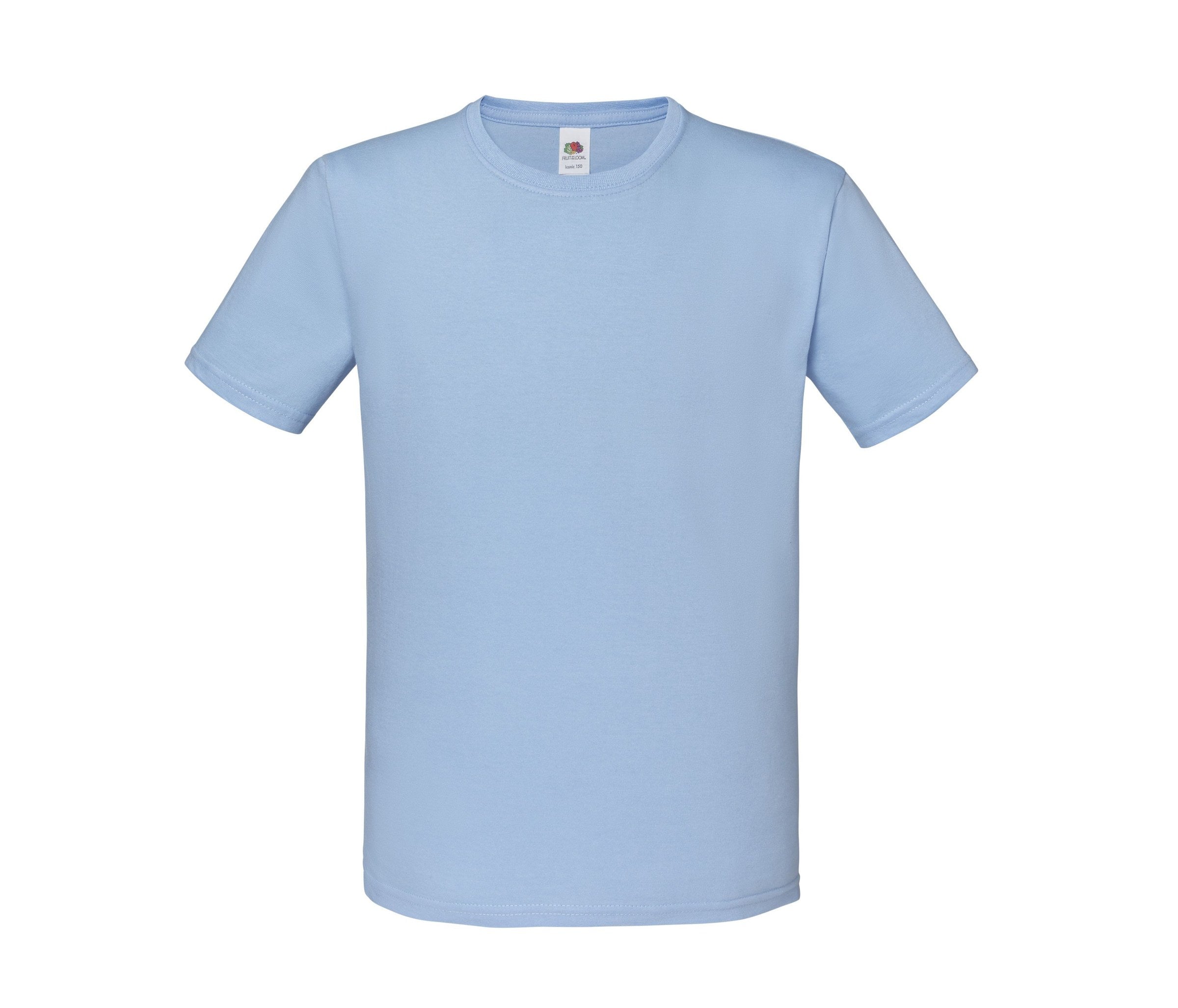 Camiseta Kids Iconic 150 Fruit of the Loom SC6123 en color azul cielo