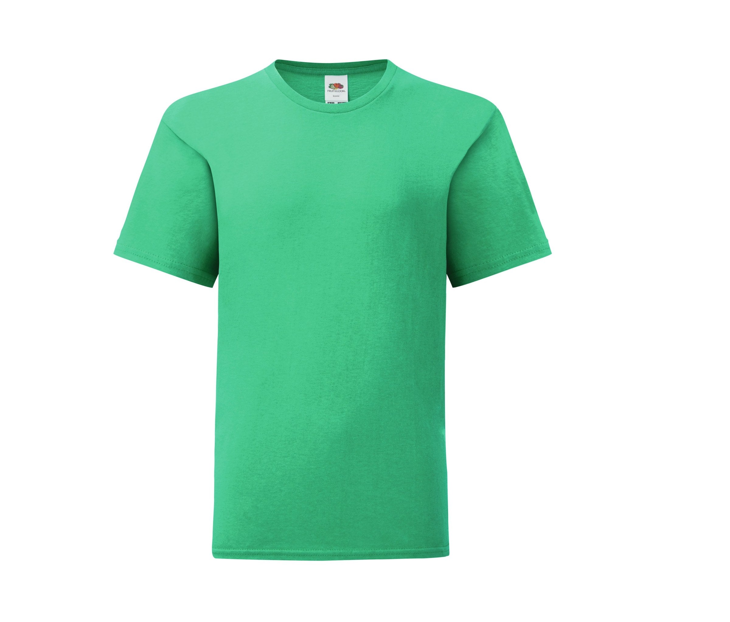 Camiseta Kids Iconic 150 Fruit of the Loom SC6123 en color kelly green