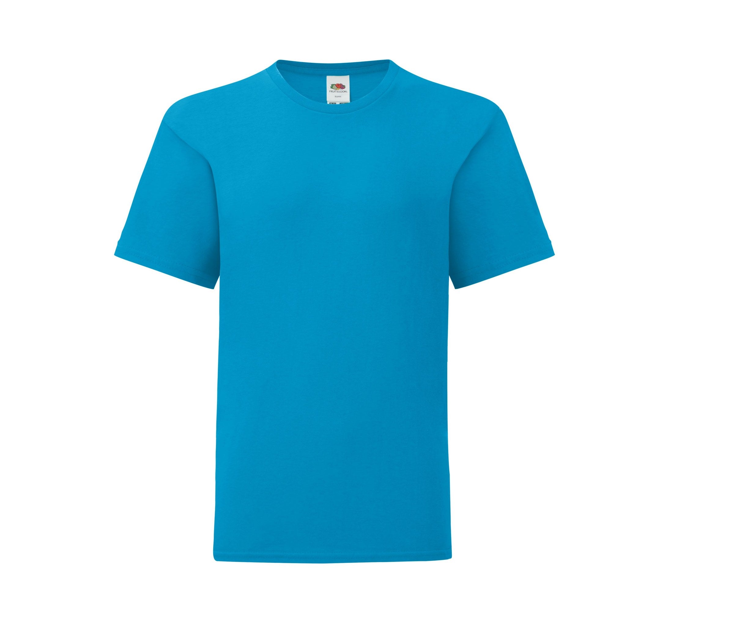 Camiseta Kids Iconic 150 Fruit of the Loom SC6123 en color azul azure