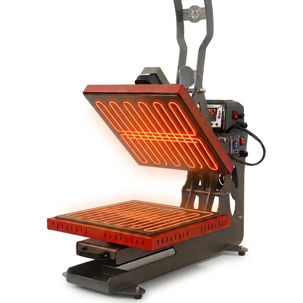Plancha transfer doble plato calefactor DualHeat DH-38 de 38x38 cm
